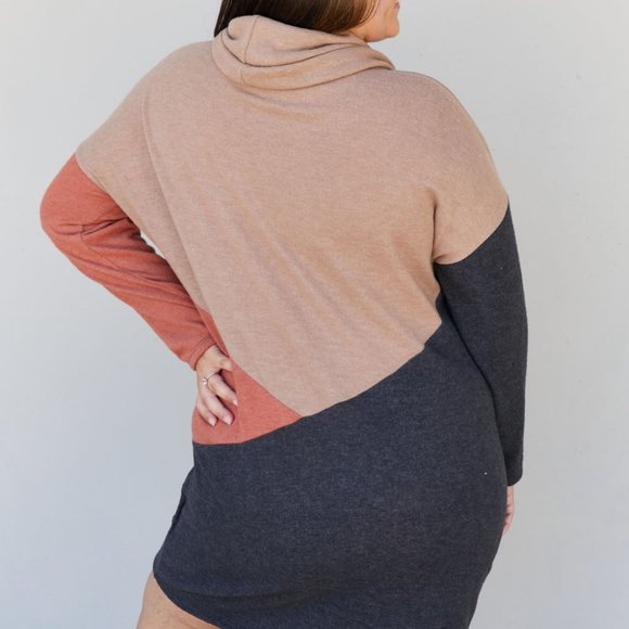 CY Fashion The More The Merrier Color Block Sweater Dress - Picture 7 of 11